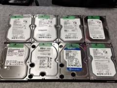 y1368 8個セット 中古HDD 3.5 SATA 500GBx7+750GB - メルカリ