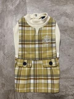 J.PRESS チェック柄ジャンスカワンピース　SSサイズ　最終値下げのサムネイル
