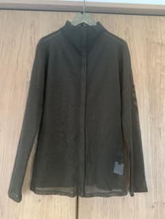 Ritsuko Shirahama See-through Long-Sleeve Mesh Top, Size L (2)