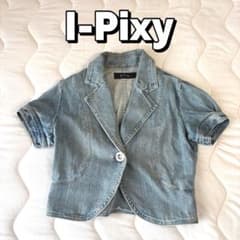 I-Pixy 半袖 デニムジャケット ショート丈 M相当 Y2Kのサムネイル