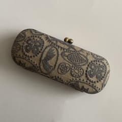 ミナペルホネン がま口メガネケース ハンドメイド jungle relief
