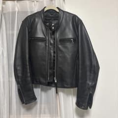シングルライダースジャケット 本革 ブラックのサムネイル