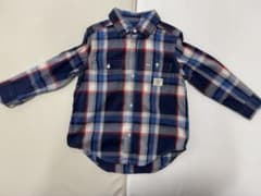 ラルフローレン　100cm ネイビーチェック 長袖シャツのサムネイル
