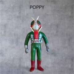 当時物】ポピー 仮面ライダーV3 ソフビ 昭和レトロ フィギュア - メルカリ
