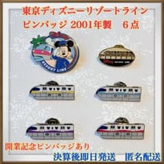 東京ディズニーリゾートライン 開業記念 ピンバッジあり6点セット