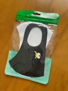 むすび丸 立体マスク ブラック ホワイト 2枚セットのサムネイル
