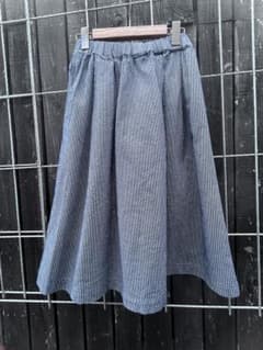 and quarter ストライプ フレアスカート MADE IN JAPANのサムネイル