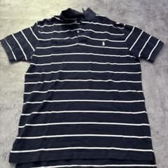 PolobyRalphLauren ネイビー/ホワイト ストライプ ポロシャツのサムネイル