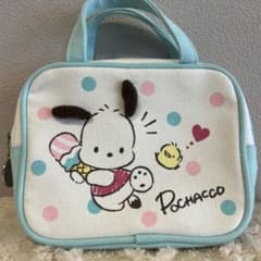 【送料無料】未使用サンリオ　レア可愛い♡ポチャッコ 小型ポーチ 水玉模様のサムネイル