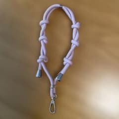 ハンドメイド スマホショルダーストラップ ピンクのサムネイル