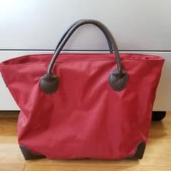 未使用　エルベシャプリエ　ヌメ革ハンドル　限定品　レッド　赤　 3020NA 未使用 エルベシャプリエ ヌメ革ハンドル 限定品 レッド 赤