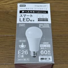 スマートLED電球 E26口金 60形相当 調色 調光のサムネイル