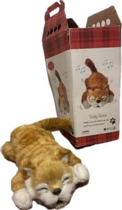 【未使用】動く 笑い転げる猫 電動ぬいぐるみ Funky Feline ■箱付きのサムネイル
