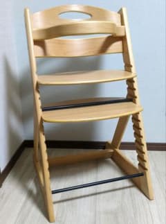 木製 キッズチェア　 高さ調節可能のサムネイル