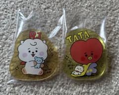BT21 트레이딩 아크릴 클립 RJ•TATA 2개 세트