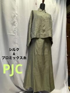 最終値下げ‼️⑰✝)PJCシルク長袖シャツ&ロングスカート - メルカリ