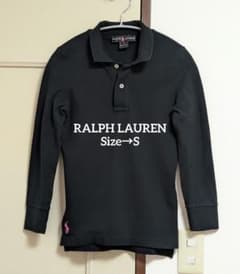 RALPH LAUREN ラルフローレン ポロシャツ ブラック 黒 S レディー