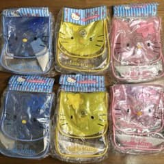 ハローキティ ビニールポシェット 6個セット 1999年製 新品未使用 