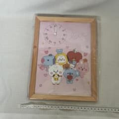 [Brand New & Unused] BT21 Character Wooden Frame Clock (Table Clock/Wall Clock)