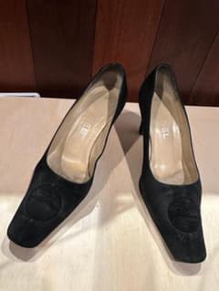 CHANEL シャネル パンプス ココマーク ブラック 36.5 ヒール - メルカリ