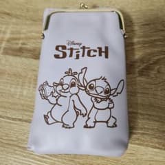 リロ＆スティッチ プラチナムザッカスマホショルダーバッグ 紫　②