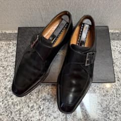 JOHN LOBB ジョンロブ シングルモンク UK7.5 EE ブラック - メルカリ