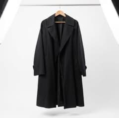 22ss comoli ウォッシュドタイロッケンコート　ブラック　2のサムネイル