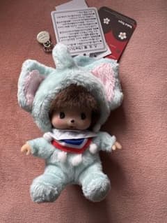 モンチッチ タイ限定 ベビチッチ ゾウ キーチェーン ブルー - メルカリ