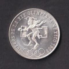 メキシコオリンピック 25ペソ銀貨 1968年 - メルカリ