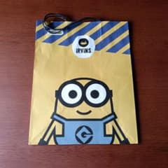 【希少＆非売品】IRVINS ミニオン　紙袋のサムネイル