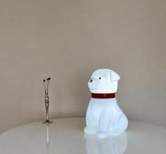 ハ*ナ様 子犬ランプ 犬 岡田あーみん 希少品 ビンテージ　マックスレイ 80's 子犬のあかり ガラスランプ 岡田あーみん MAXRAY ヴィンテージ