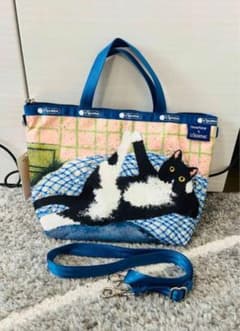 レスポートサック NEWNEW 猫柄 ショルダーバッグ - メルカリ