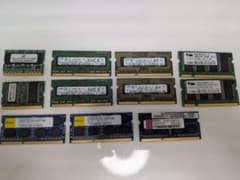ジャンク】ノートPC用 メモリー 各種まとめ売り DDR DDR2 DDR3 - メルカリ