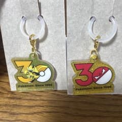 ポケモン ポケチャーム 30周年ロゴマスコット ゼラオラ ビリリダマのサムネイル