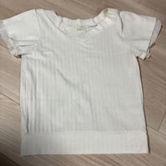 PATTERN fiona 半袖 リブカットソー ホワイト Mのサムネイル