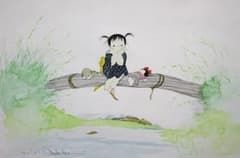 中島潔 【かんかんからす】 リトグラフ - メルカリ