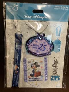 ジュビリーバッジセット バケパ特典 ディズニーシー25周年バケーション