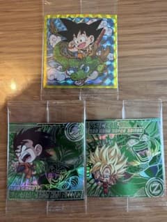 ドラゴンボール 超戦士ウエハース　シール 3枚セット 孫悟空 ピッコロ セルのサムネイル