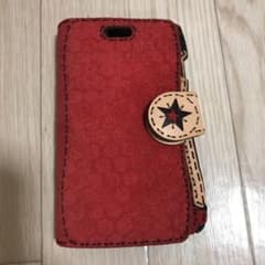 オジャガデザイン iphone6/6sPLUSケース スエードレッドのサムネイル