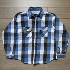 ★最高好配色‼️レア★80s USA製FIVEBROTHER 青黒白 実寸S〜M ☆最高好配色‼️レア☆80s USA製FIVEBROTHER 青黒白 実寸S〜