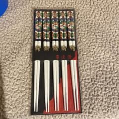 花柄デザインの箸 6本セットのサムネイル