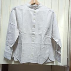 薄いグレー 長袖シャツ M 綿100%のサムネイル