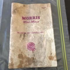 59MORRS MINI－Ｍinor MANUEL DU CONDUCTEURのサムネイル