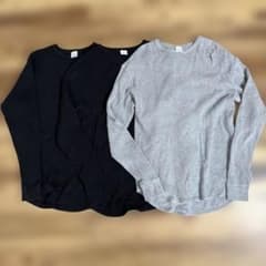 United Athle ワッフル長袖カットソー 3960-01 XL 2枚のサムネイル