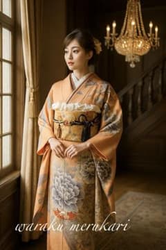 ◇高級手縫いお仕立て◾️ピンク◾️名門藤娘きぬたや□牡丹紋□新品 