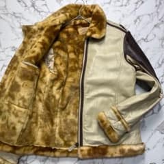 S*r様 Lサイズ/美品✨アヴィレックス レザージャケット ムートン 羊革