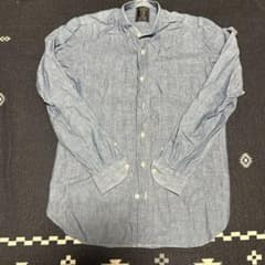 FUJITO バンドカラー デニムシャツ Sのサムネイル