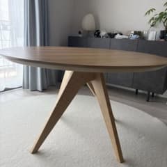 シギヤマ家具 ダイニングテーブル ラウンドテーブル 円形 120cm