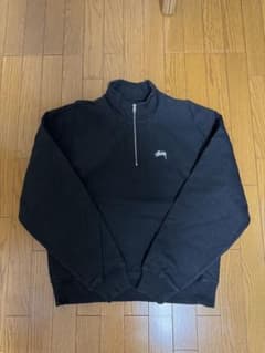Stussy ハーフジップ トレーナー 黒のサムネイル