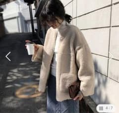 ゆきんこ様専用★リバーシブル　ボアジャケットのサムネイル